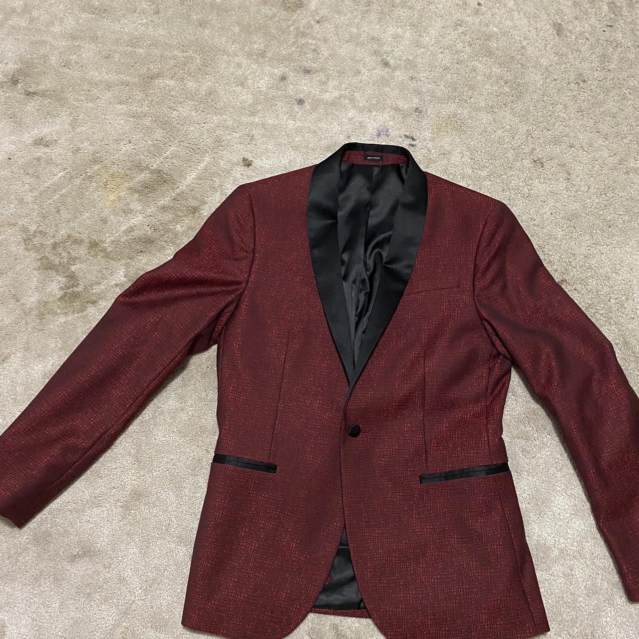 Men's Red and Black Jacket | Depop