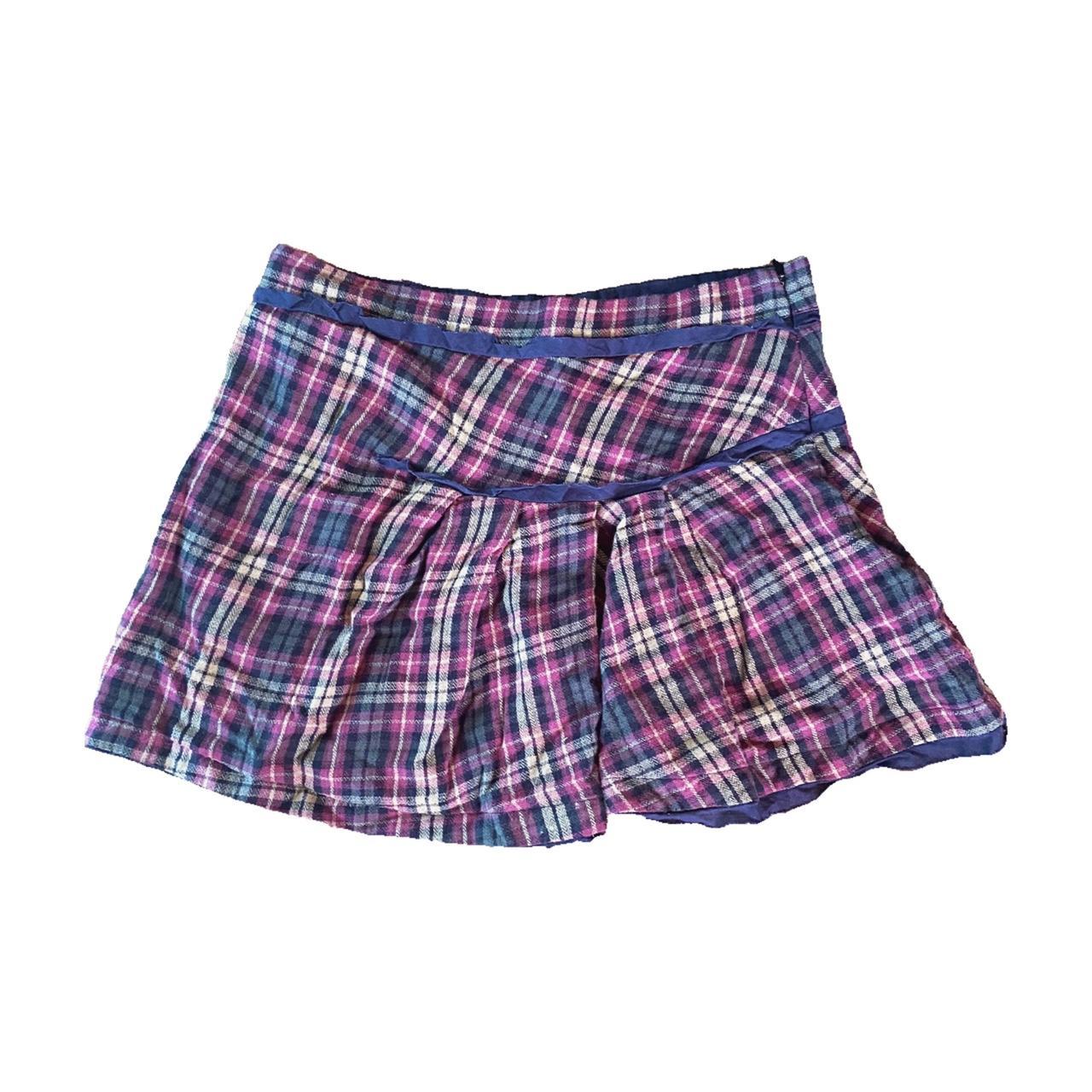 2000s pleated mini skirt adorable mini straight... - Depop