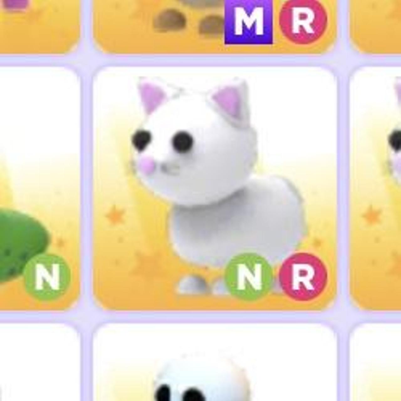 Adopt me neon snowcat! In game virtual pet!! No... Depop