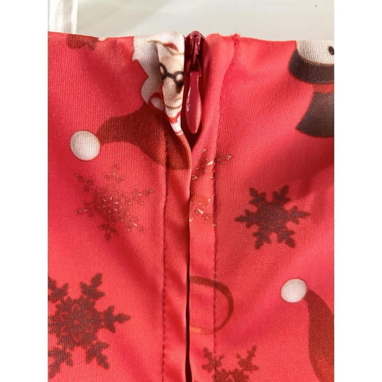 Women's Party Dress - Red/Green - M – Ouges Chris… - image 6