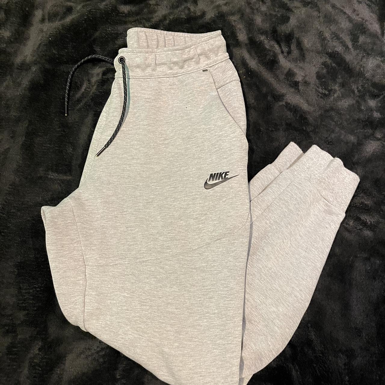 mens grey nike tech joggers