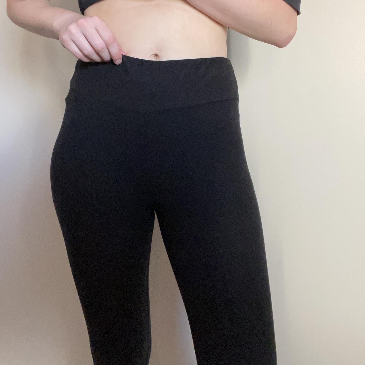 LuLaRoe Women's Black Leggings Depop