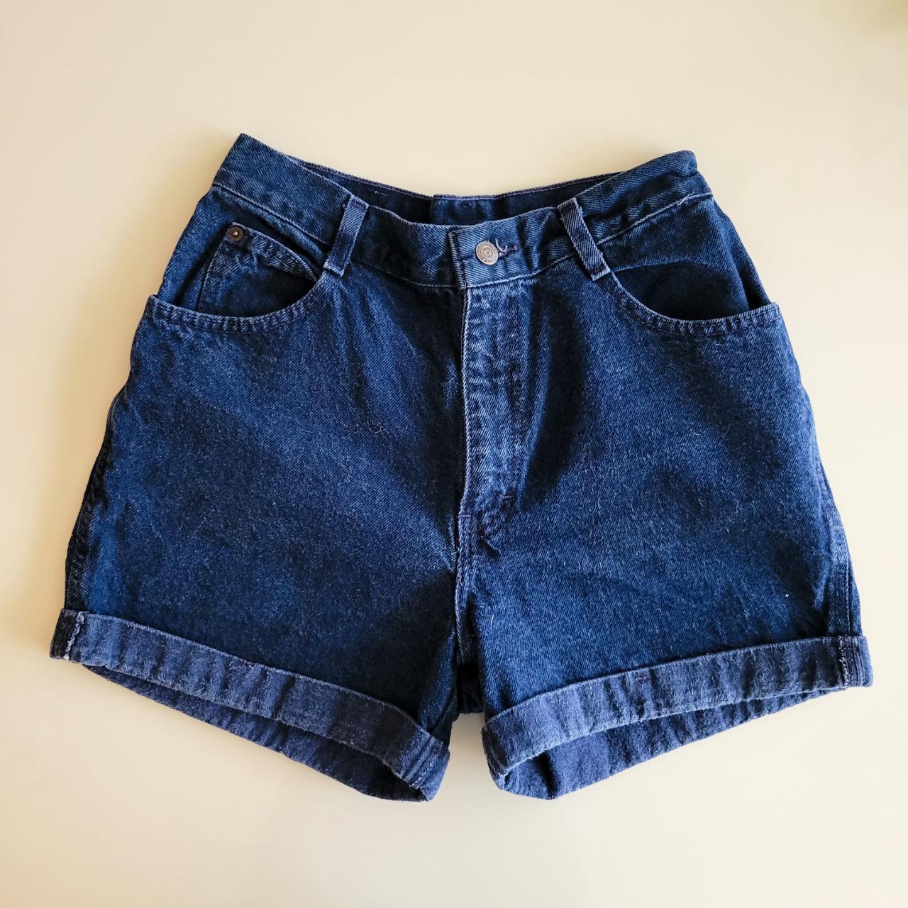 vintage 90's gitano dark-wash denim shorts! cute... - Depop