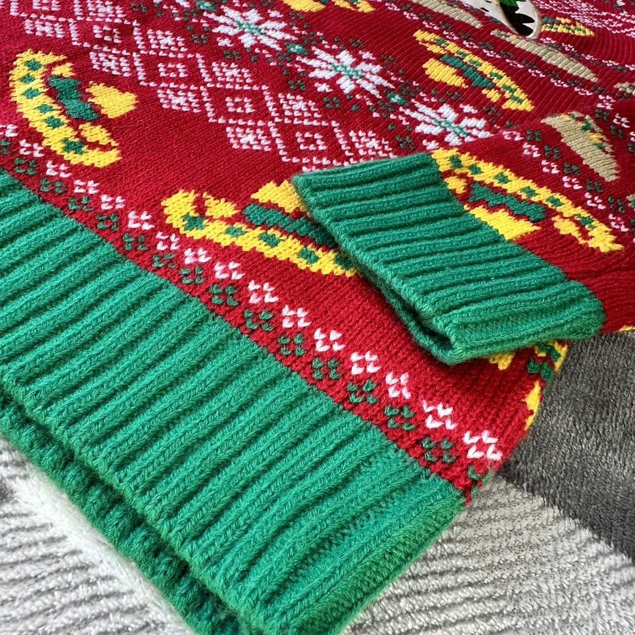 Men's Sweater - Multi/Red - S – Taco Tuesday Ugly… - image 4