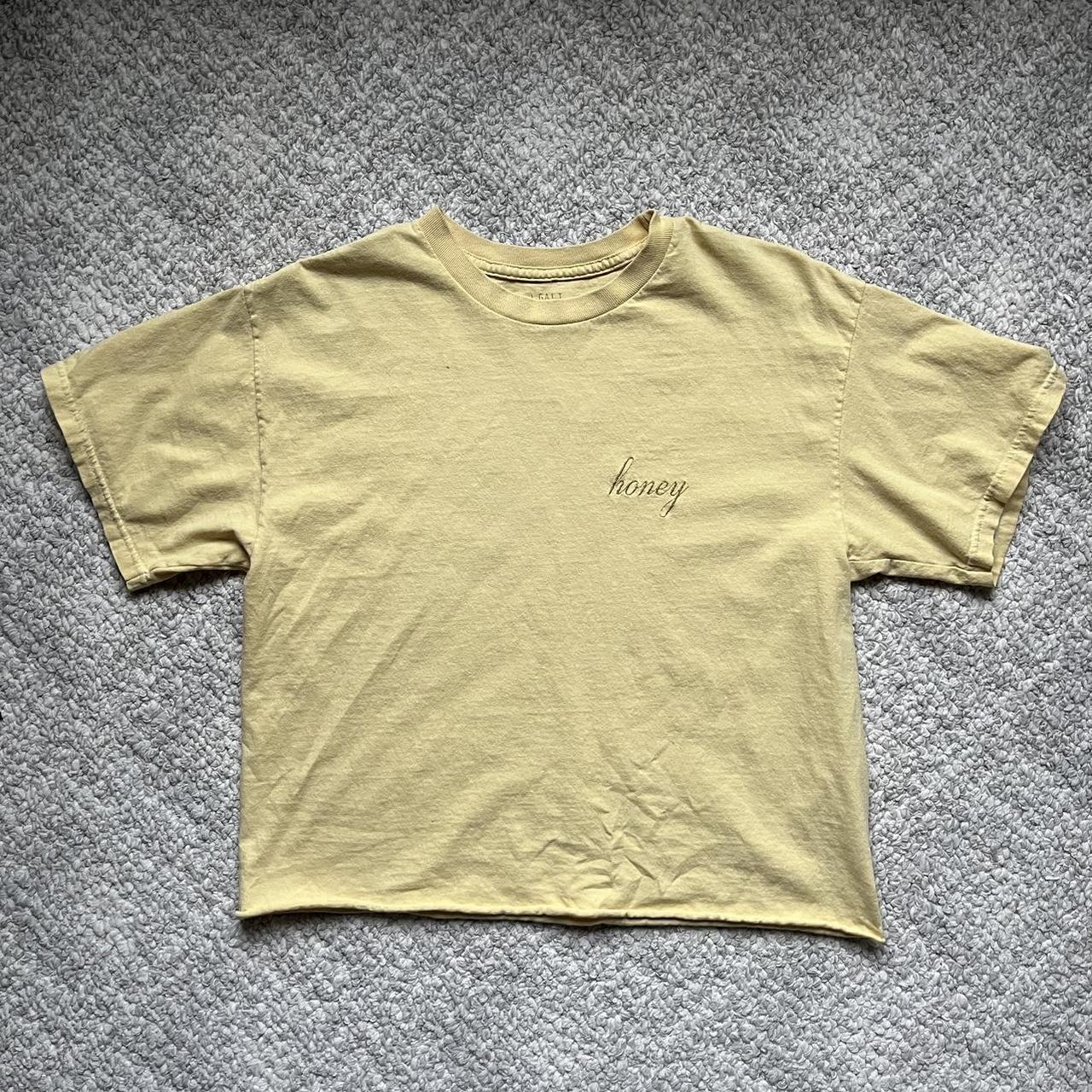 John Galt Brandy Melville Honey Yellow T Shirt In - Depop