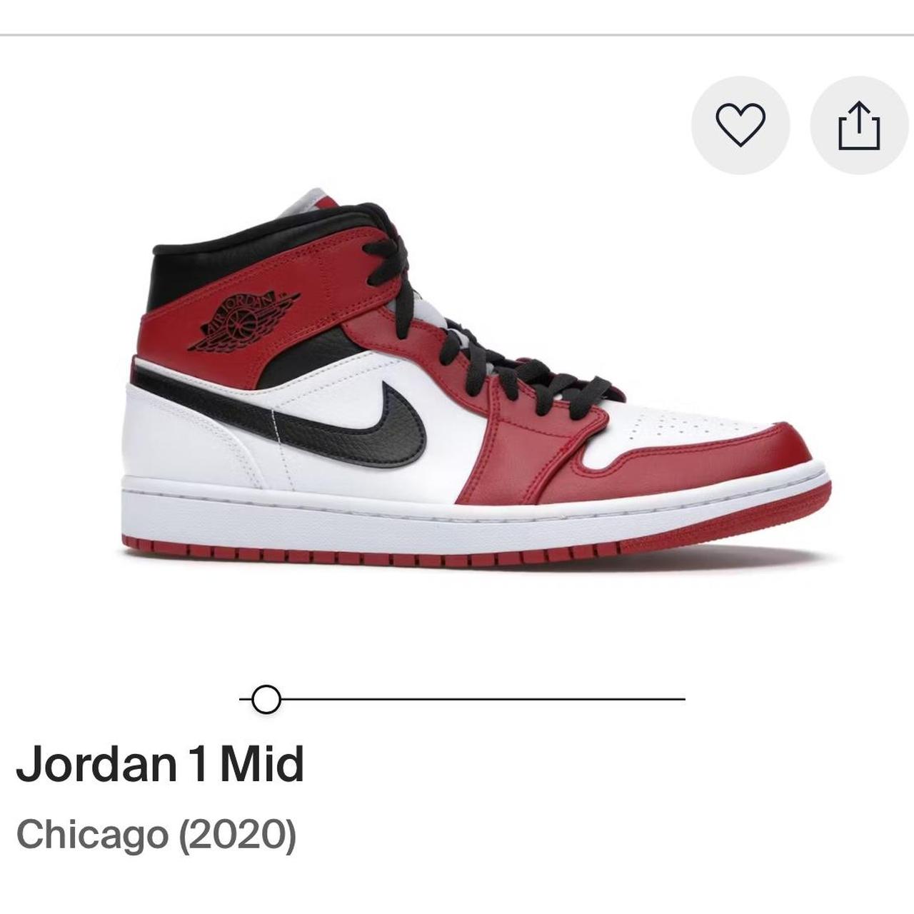 Jordan 1 Mid in Chicago 2020 Signs of wear but. Depop