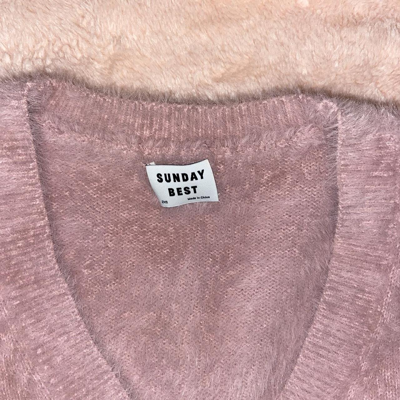 Aritzia Women's Pink Cardigan Depop