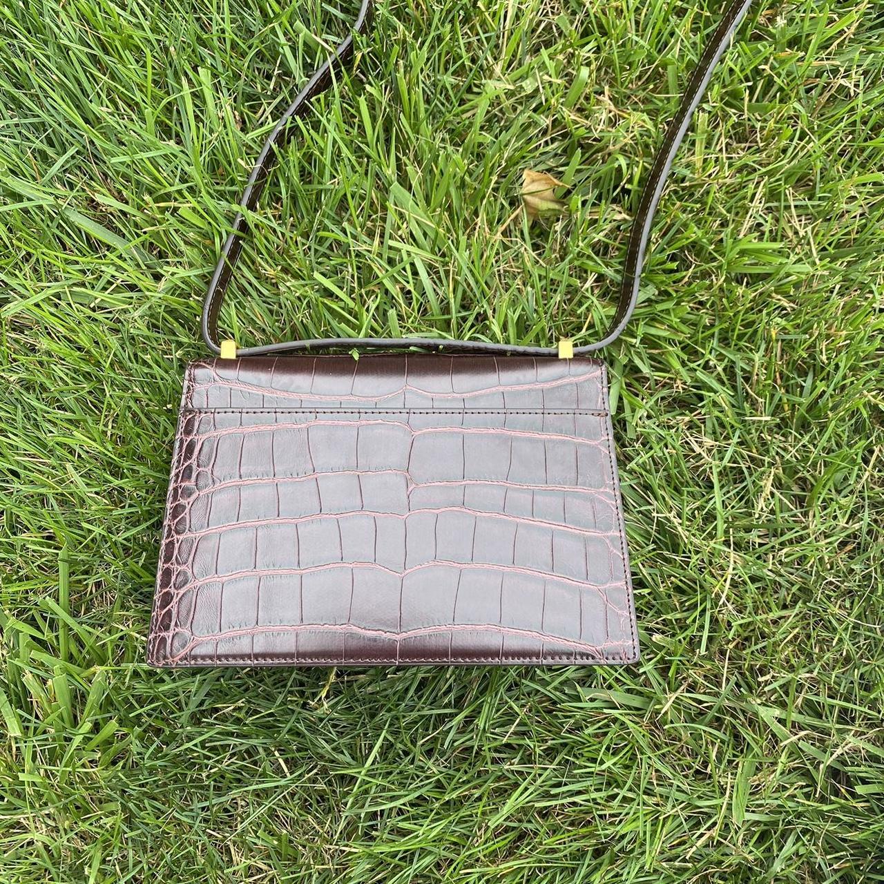 NWT JW PEI brown croc crossbody Lilian bag in brown - Depop