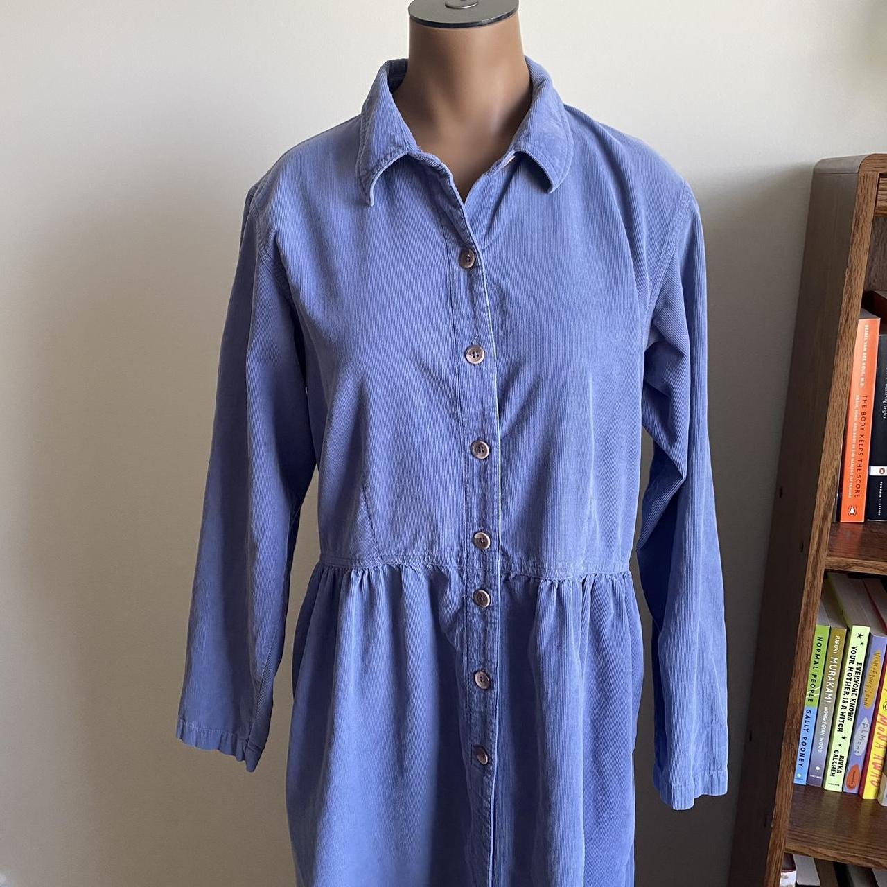 Vintage L.L. Bean button down maxi dress Ribbed. Depop