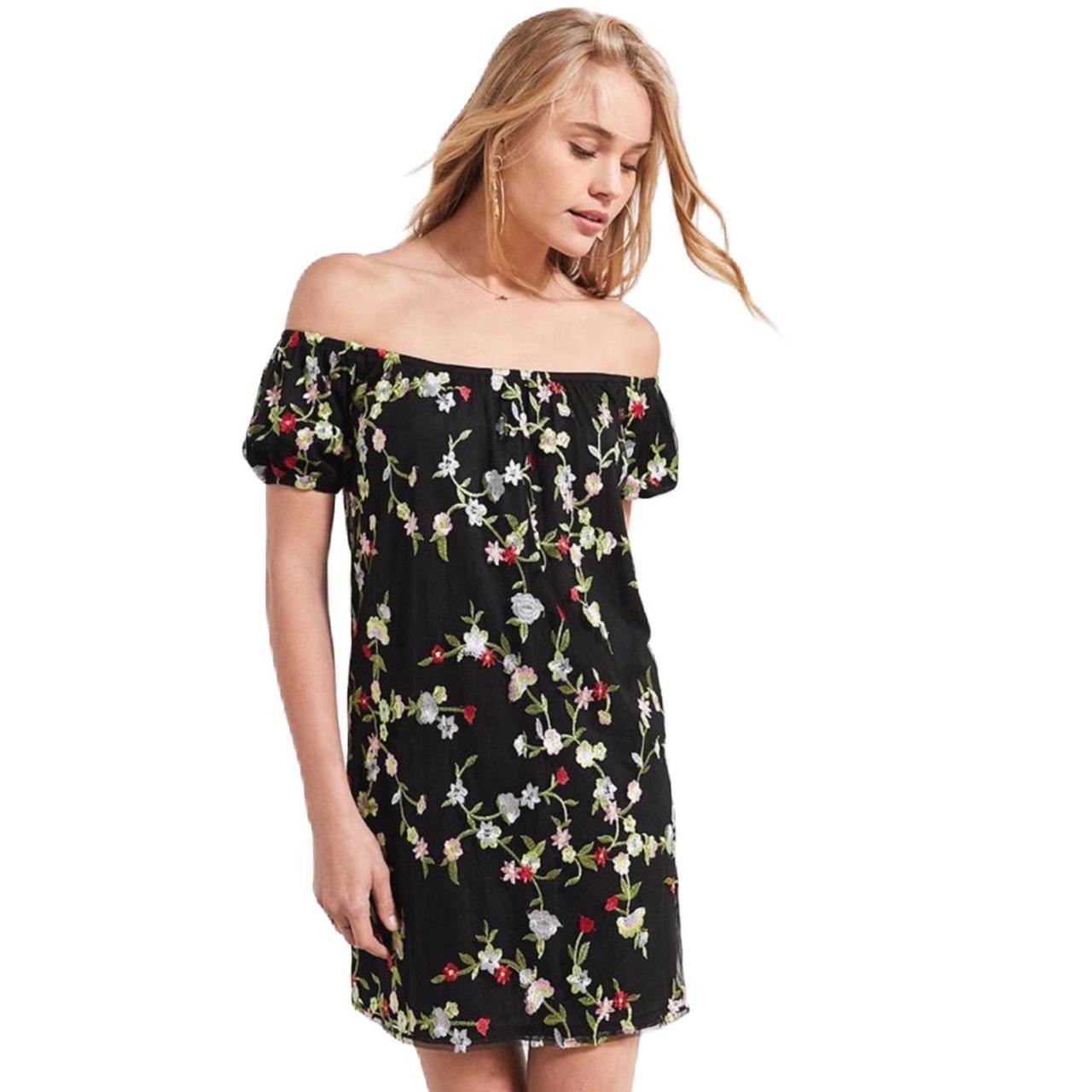 Urban Outfitters Kimchi Blue Black Floral Dress Urban Outfitters