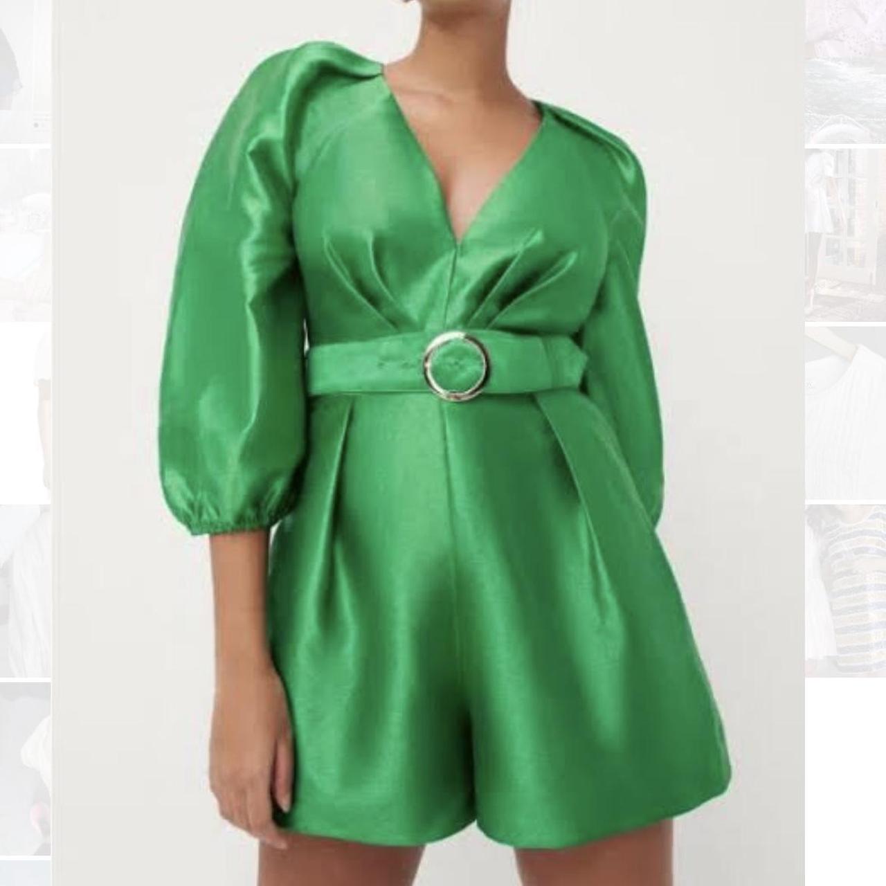 SHEIKE green enchanted play suit long puffy