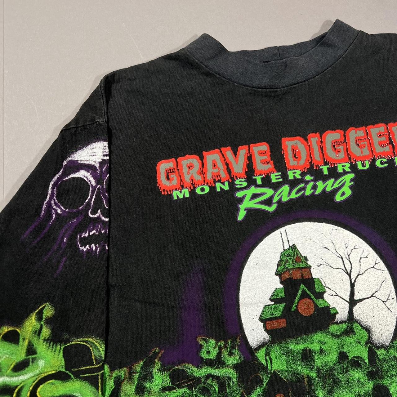 Vintage 90s Grave Digger Monster Truck Racing Long | Depop Vintage 90s Grave Digger Monster Truck Racing Long | Depop