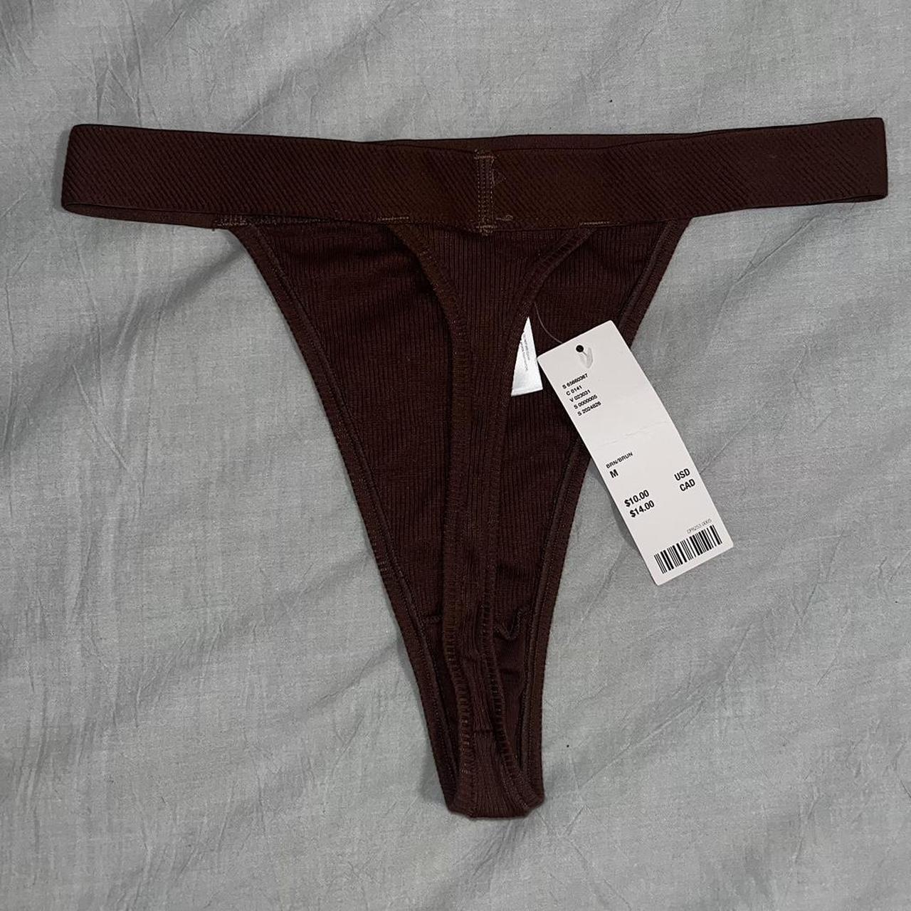 Out From Under Urban Outfitters Ribbed Cotton Thong