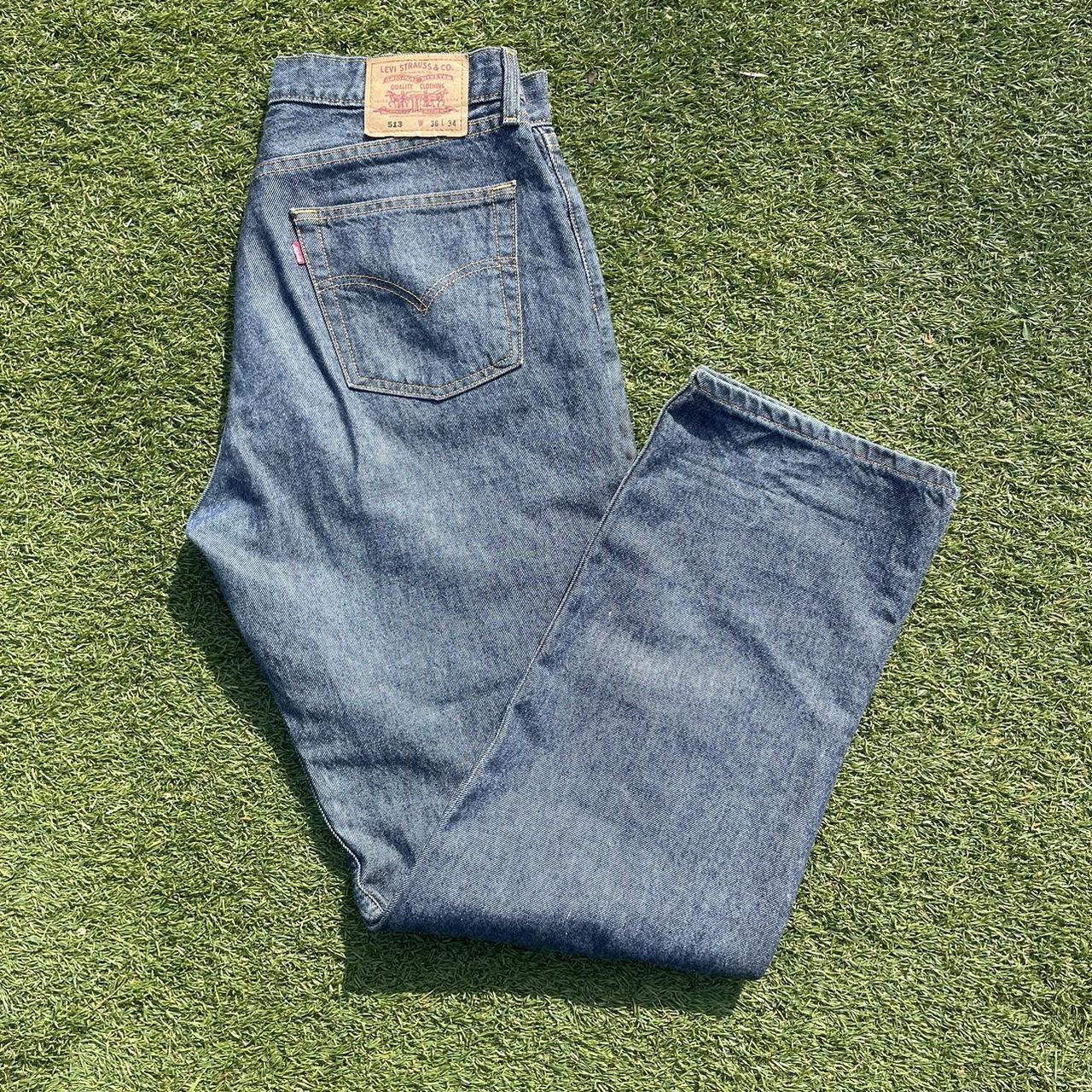 Vintage Levi s 513 blue jeans Size 36x34 Depop