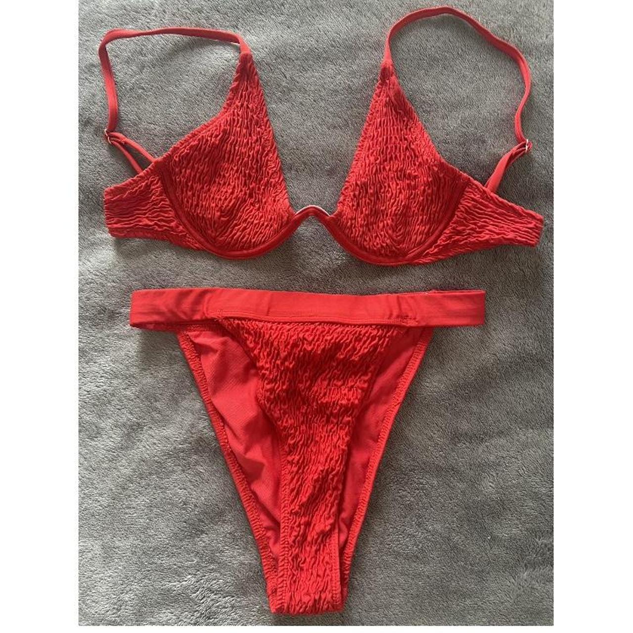 Missguided Women's Red Bikinisandtankinisets Depop
