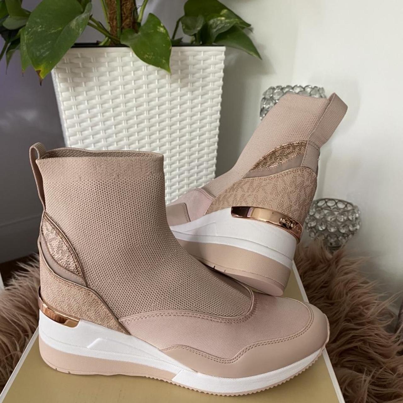 michael kors soft pink sneakers