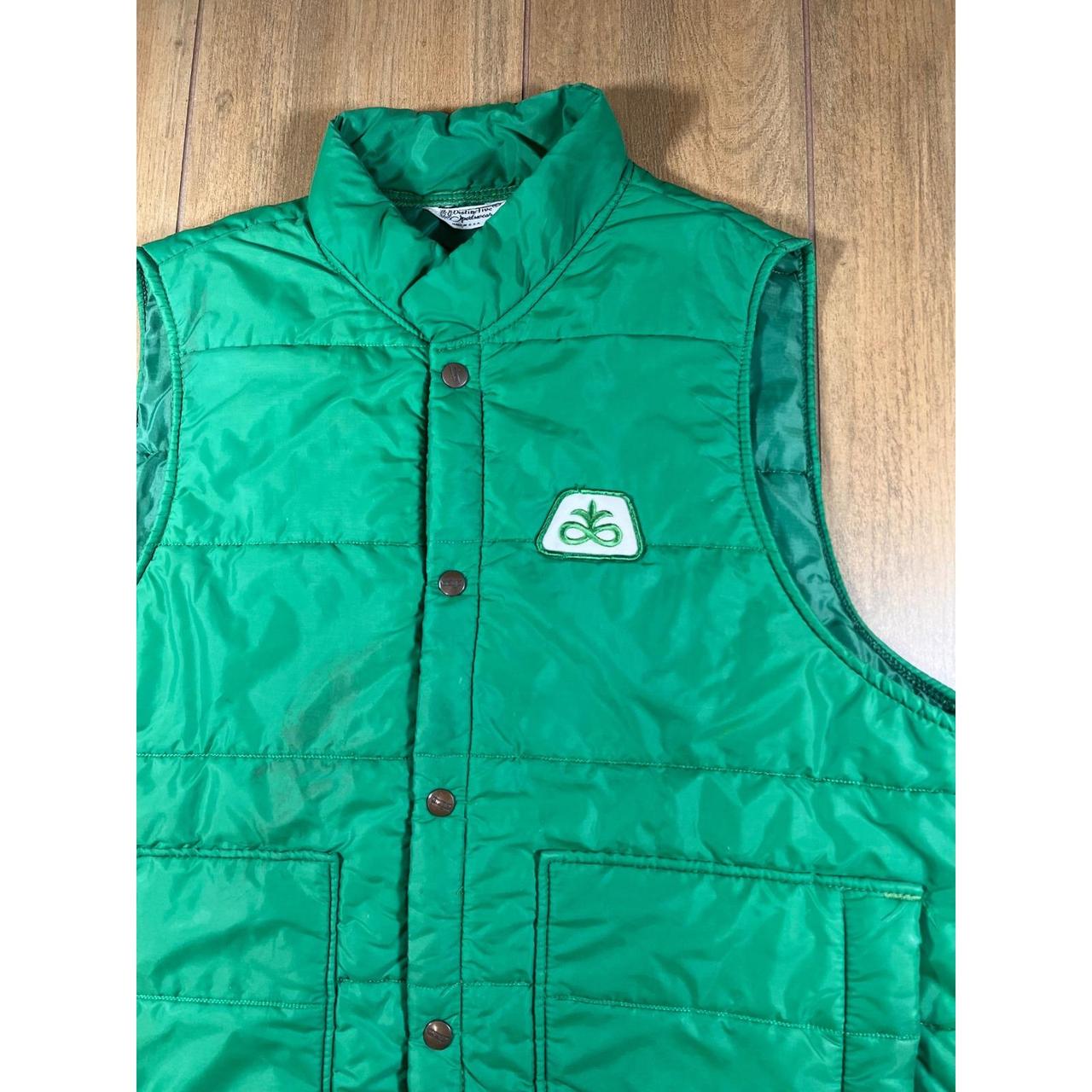 O Pioneers Men's Vest - Green - L – Vintage 70s d… - image 3