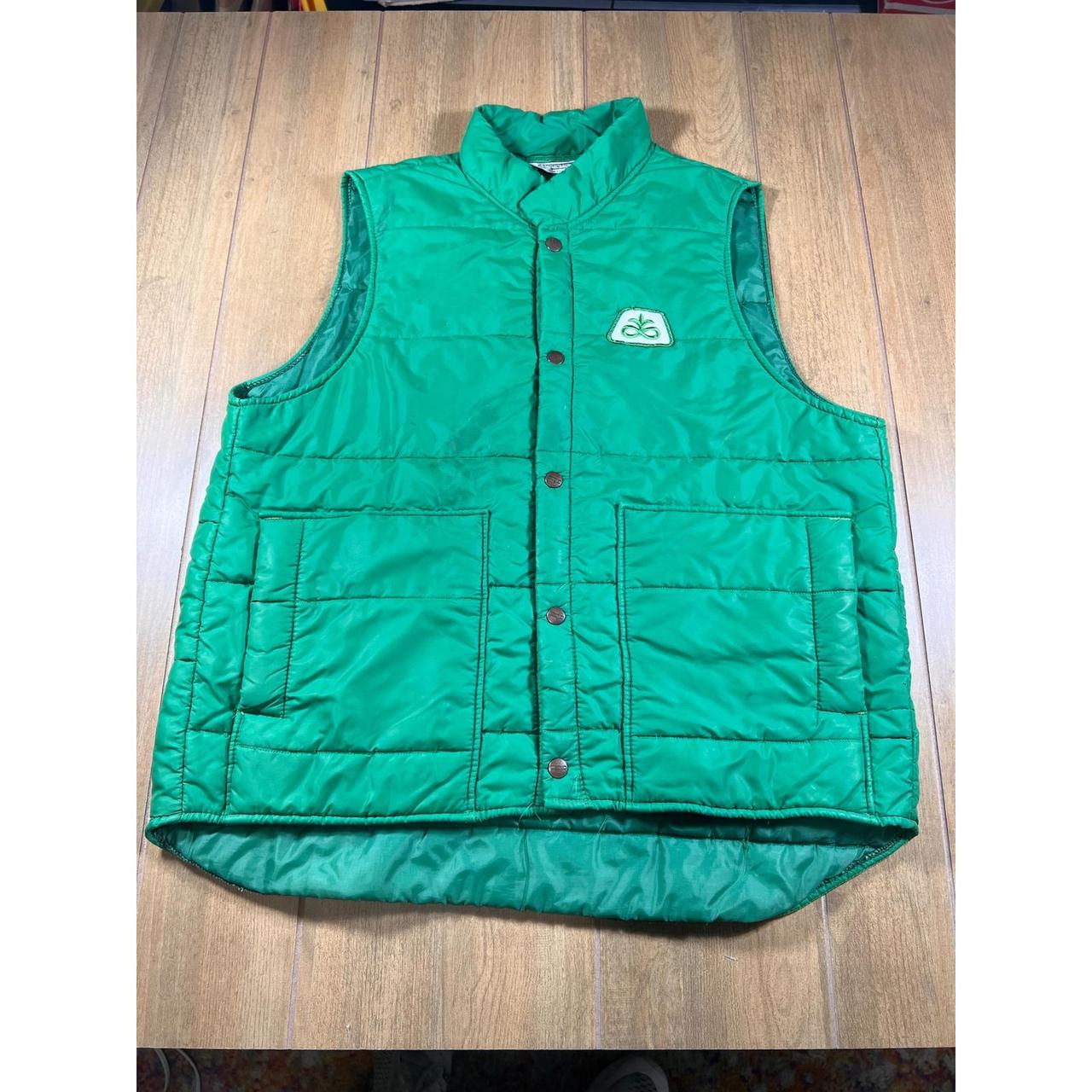 O Pioneers Men's Vest - Green - L – Vintage 70s d… - image 1