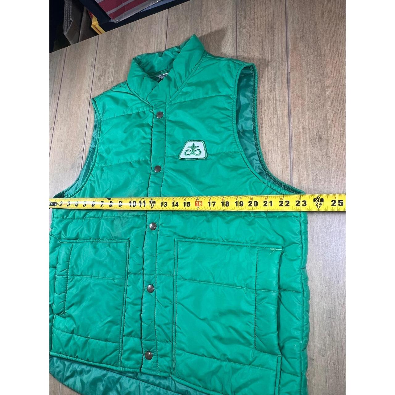 O Pioneers Men's Vest - Green - L – Vintage 70s d… - image 6