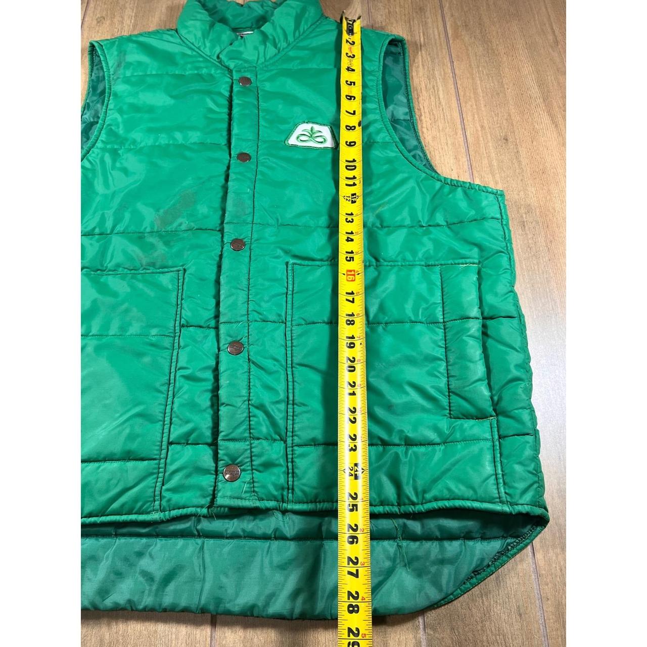 O Pioneers Men's Vest - Green - L – Vintage 70s d… - image 8