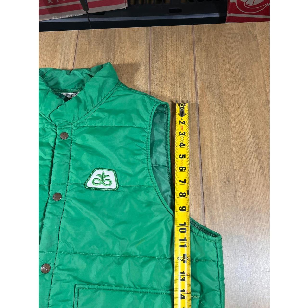 O Pioneers Men's Vest - Green - L – Vintage 70s d… - image 7