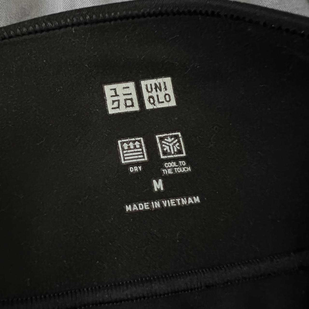 Uniqlo Black Leggings material is polyester and... Depop