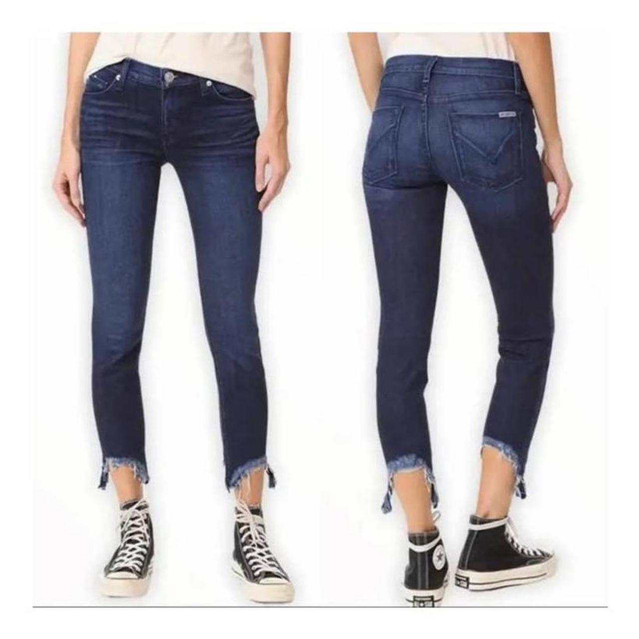 Hudson Colette Mid Rise Cropped Raw Chewed Hem