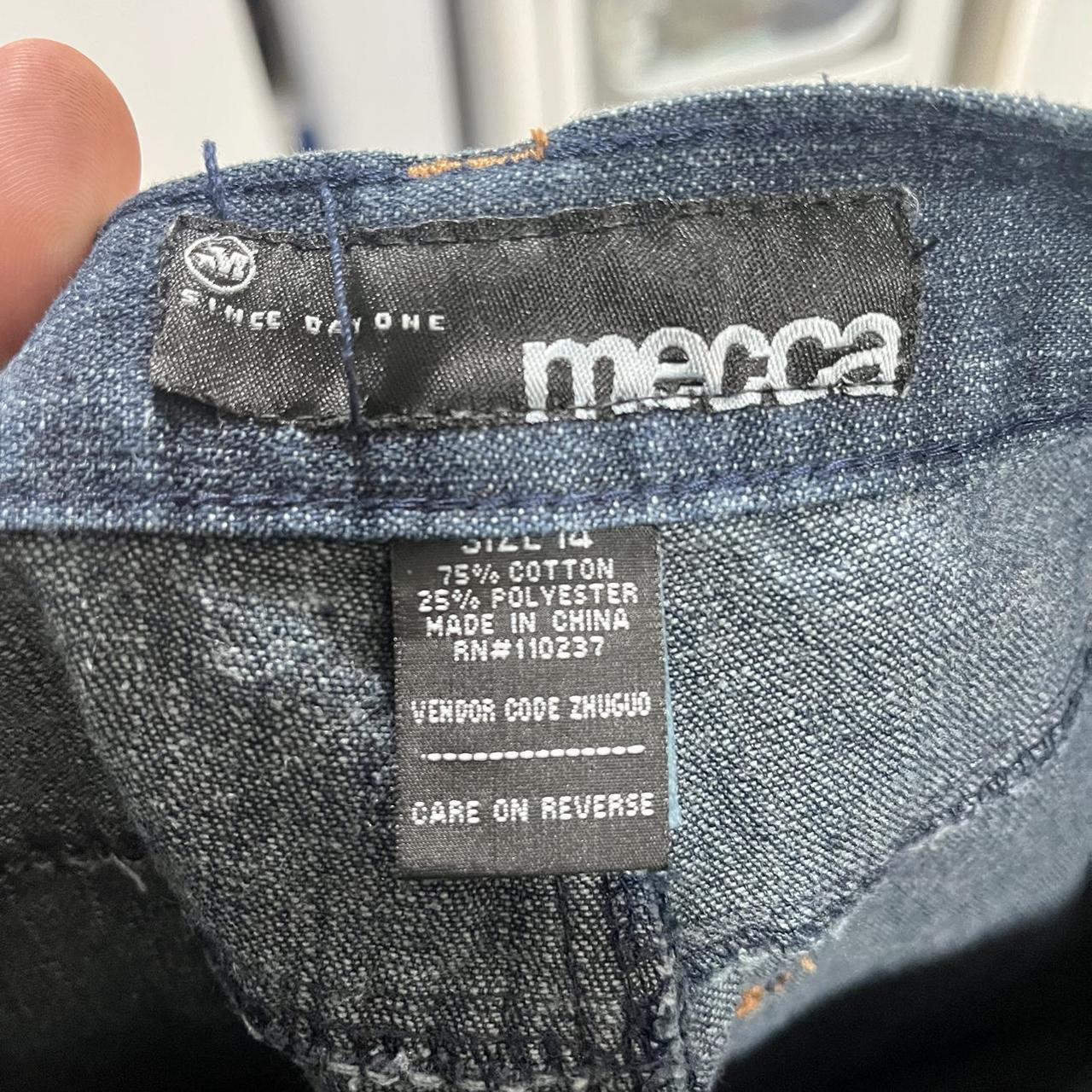 Mecca VTG Y2K Baggy Loose Fit Jeans Embroidered Hip... - Depop