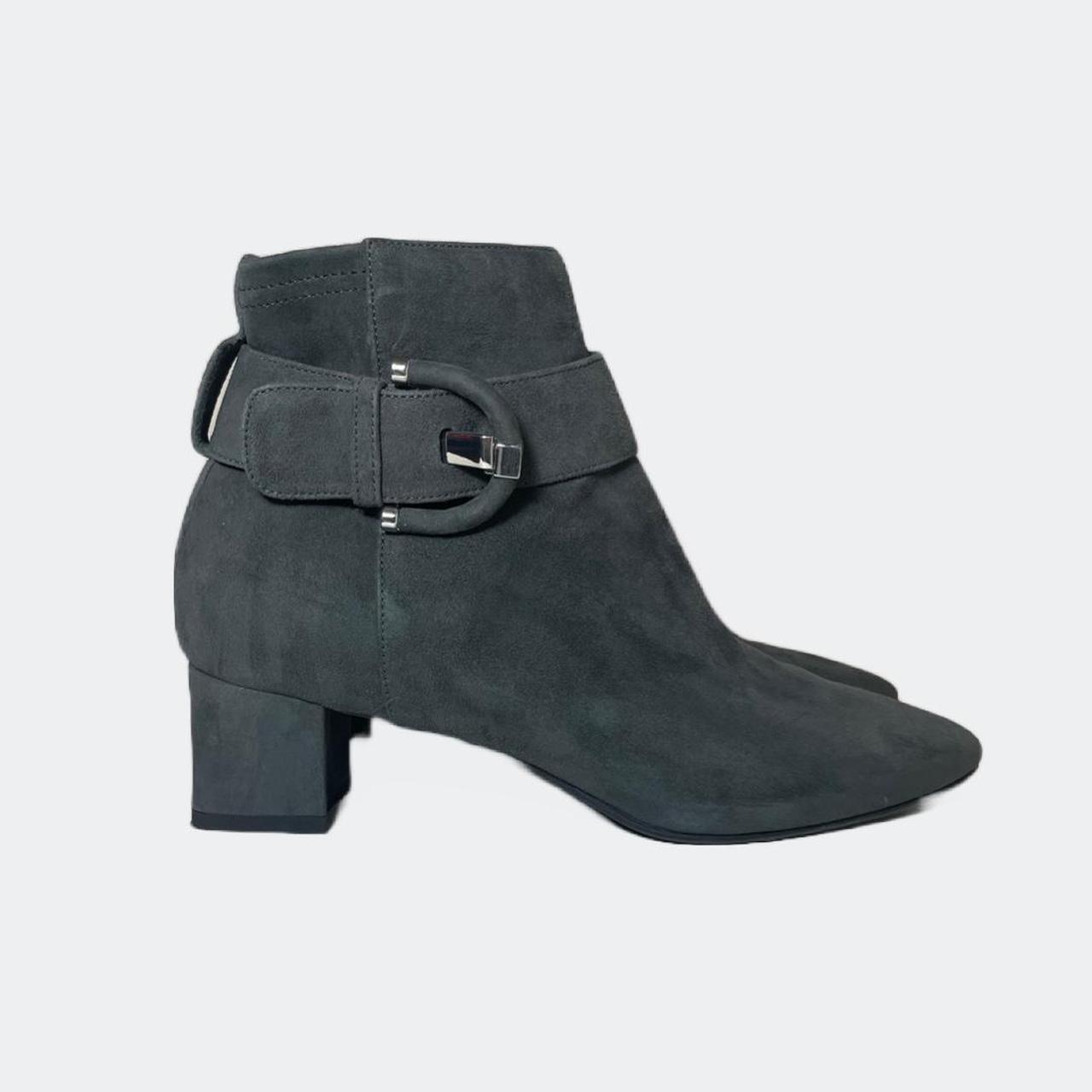 aquatalia phiona anthracite suede heeled