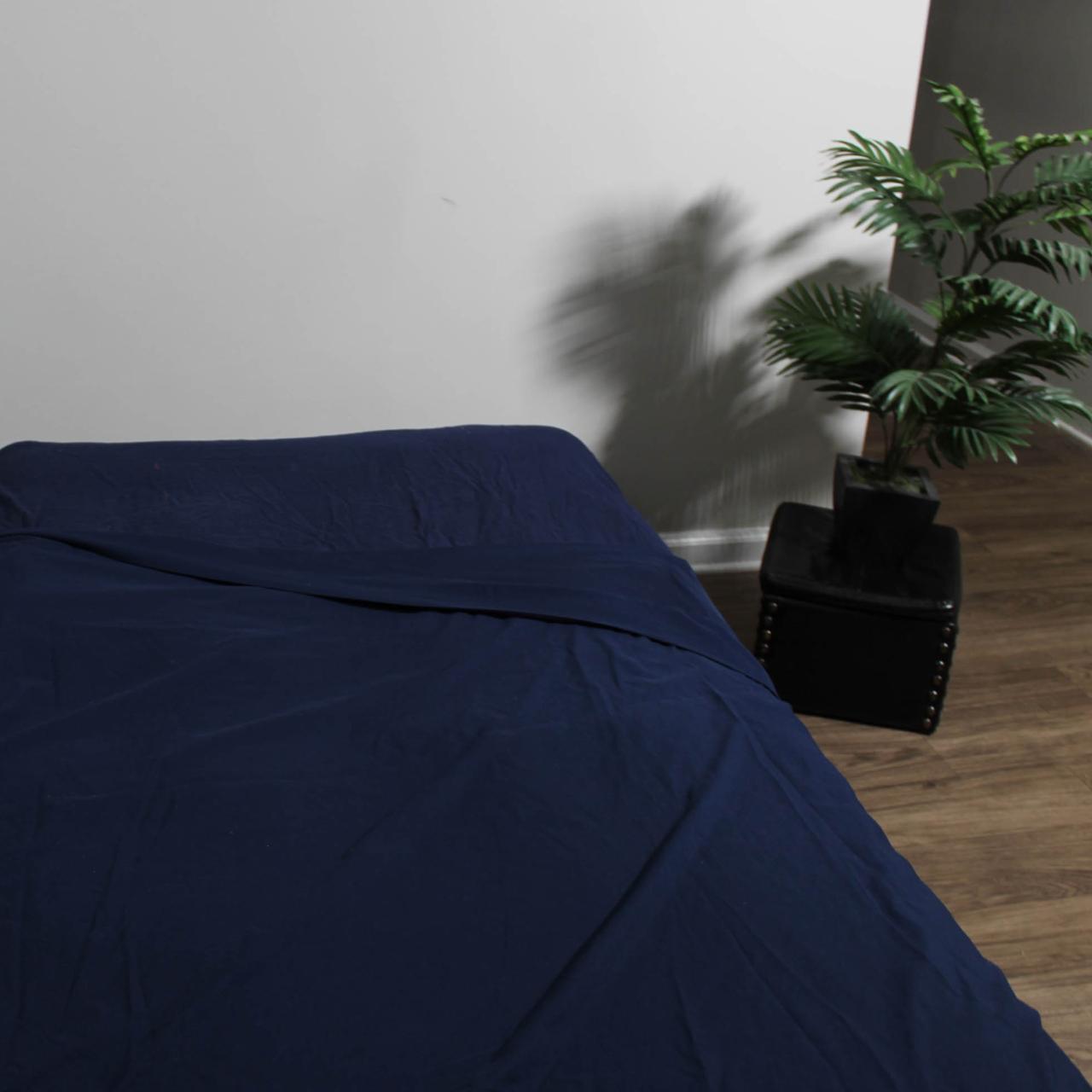 Looking for a comfortable Navy Blue fitted sheet? I... - Depop