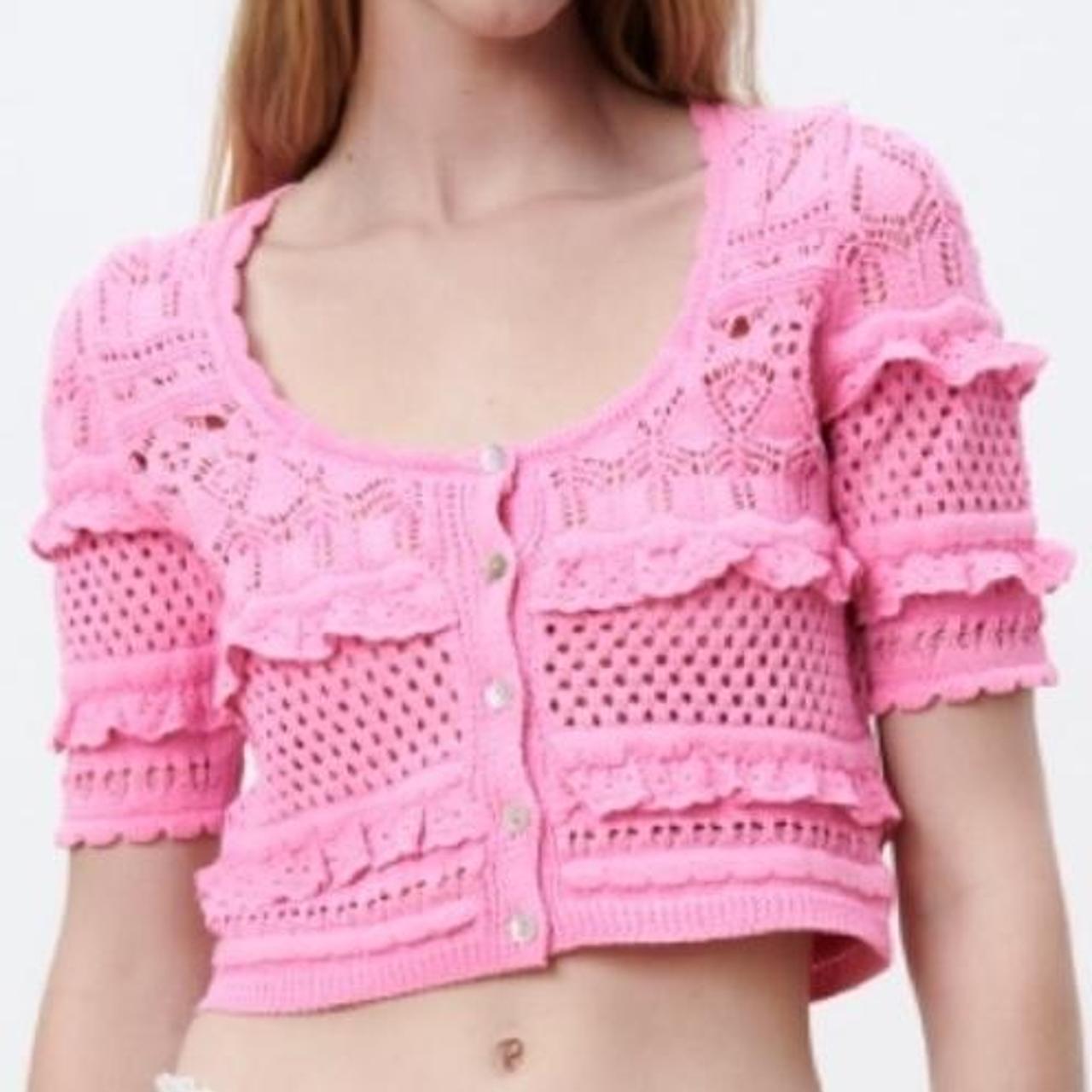Crochet frill knit tops andmary pink 新品♡ il_1080xN.4279033164_oocm.jpg