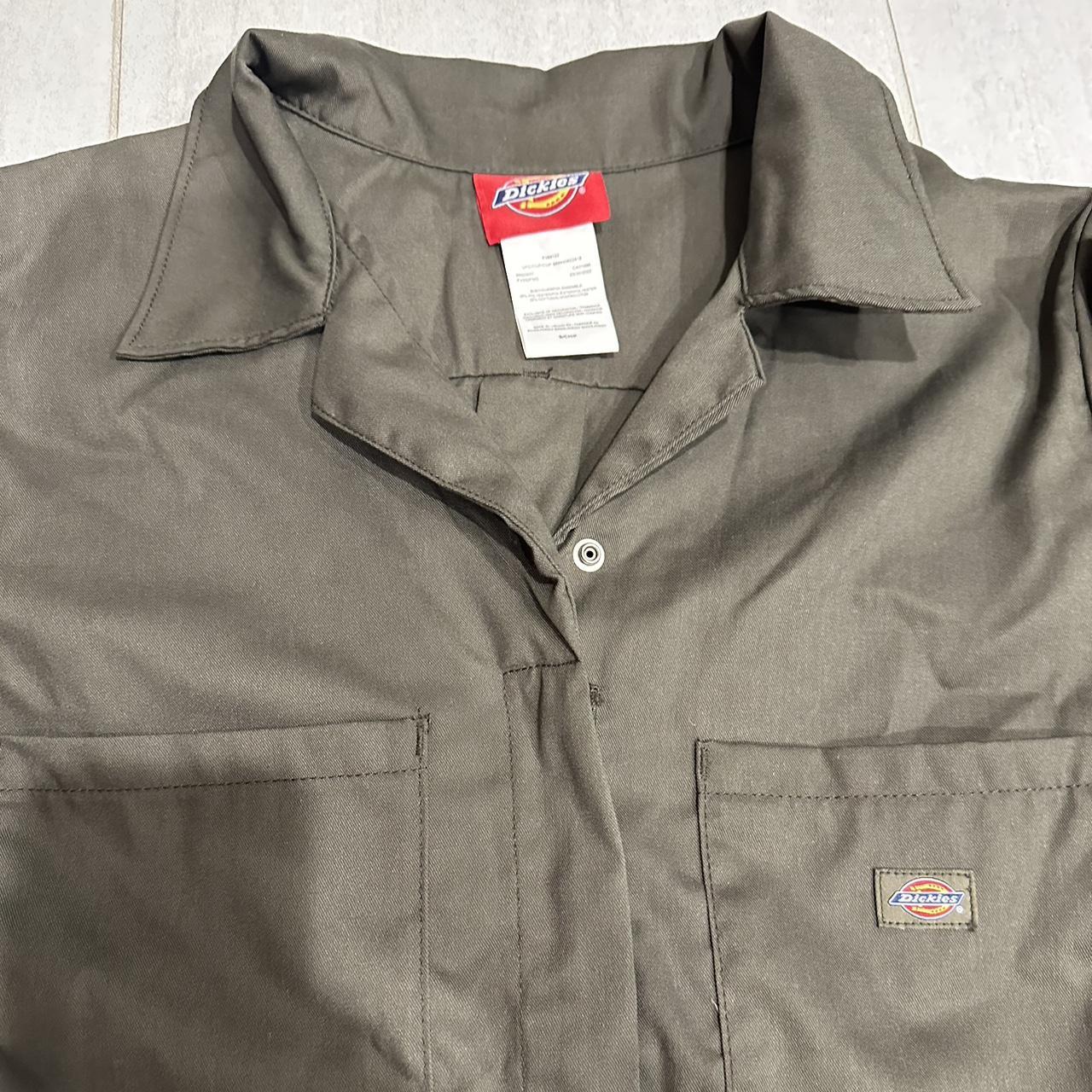 Dickies army green labeled as a size s 27 in. hem - Depop