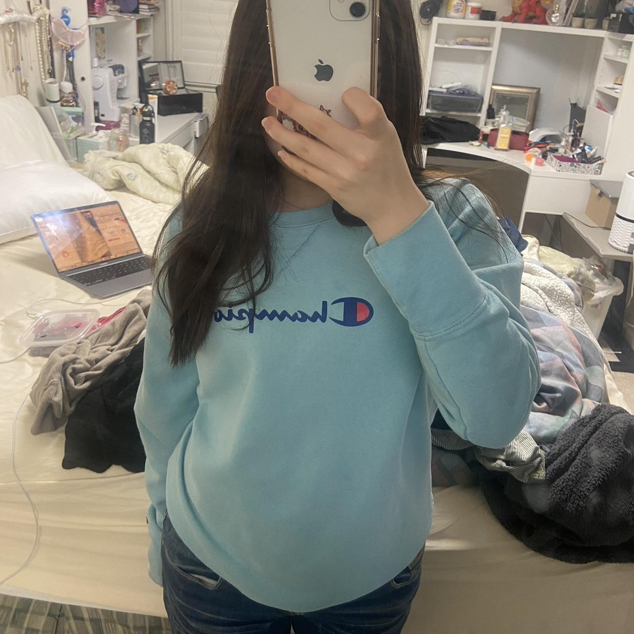 Turquoise on sale champion jumper