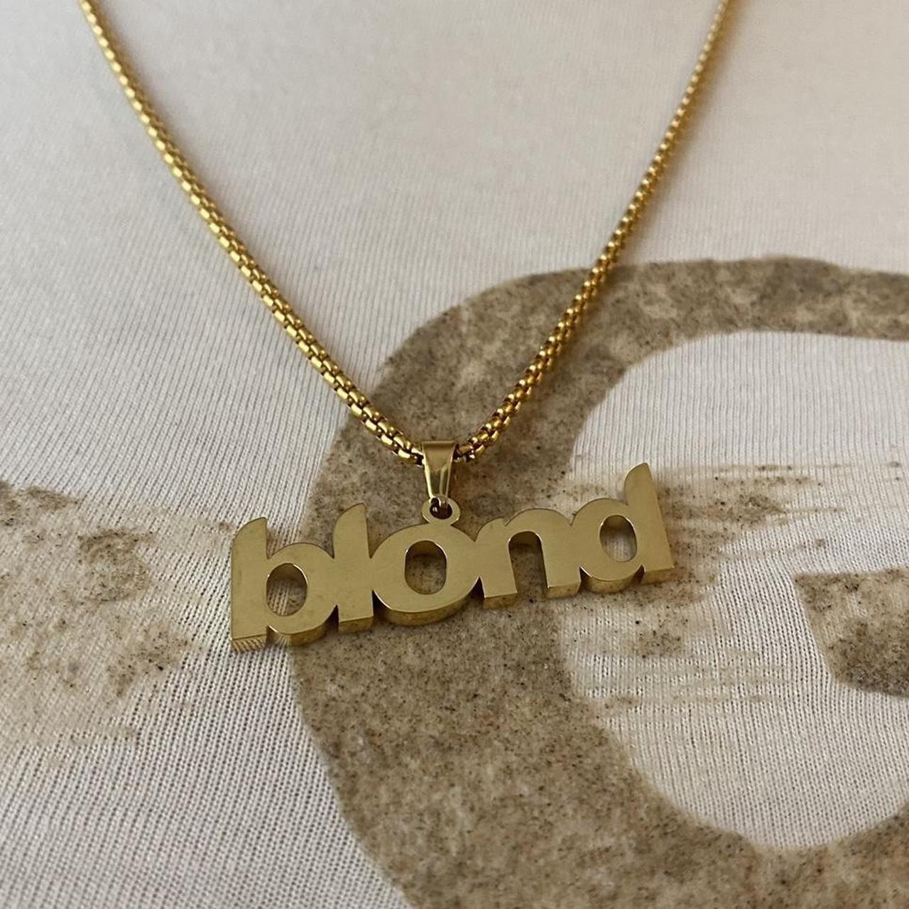 Ocean Blond Frank Fashion Brand Men And Women Pendant Necklace Hip Hop  Personality Couple Street All Match Jewelry From 32,49 € | DHgate