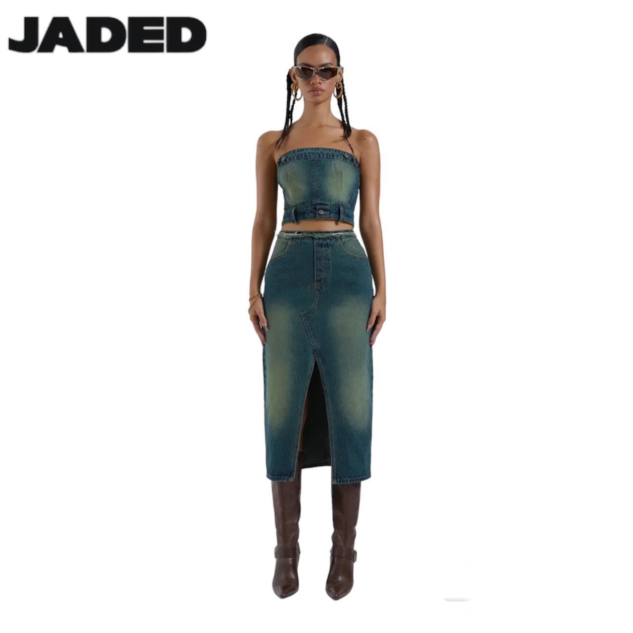 Jaded Ldn Denim 2 Piece Set 🌀 NEVER WORN Size UK 8... Depop