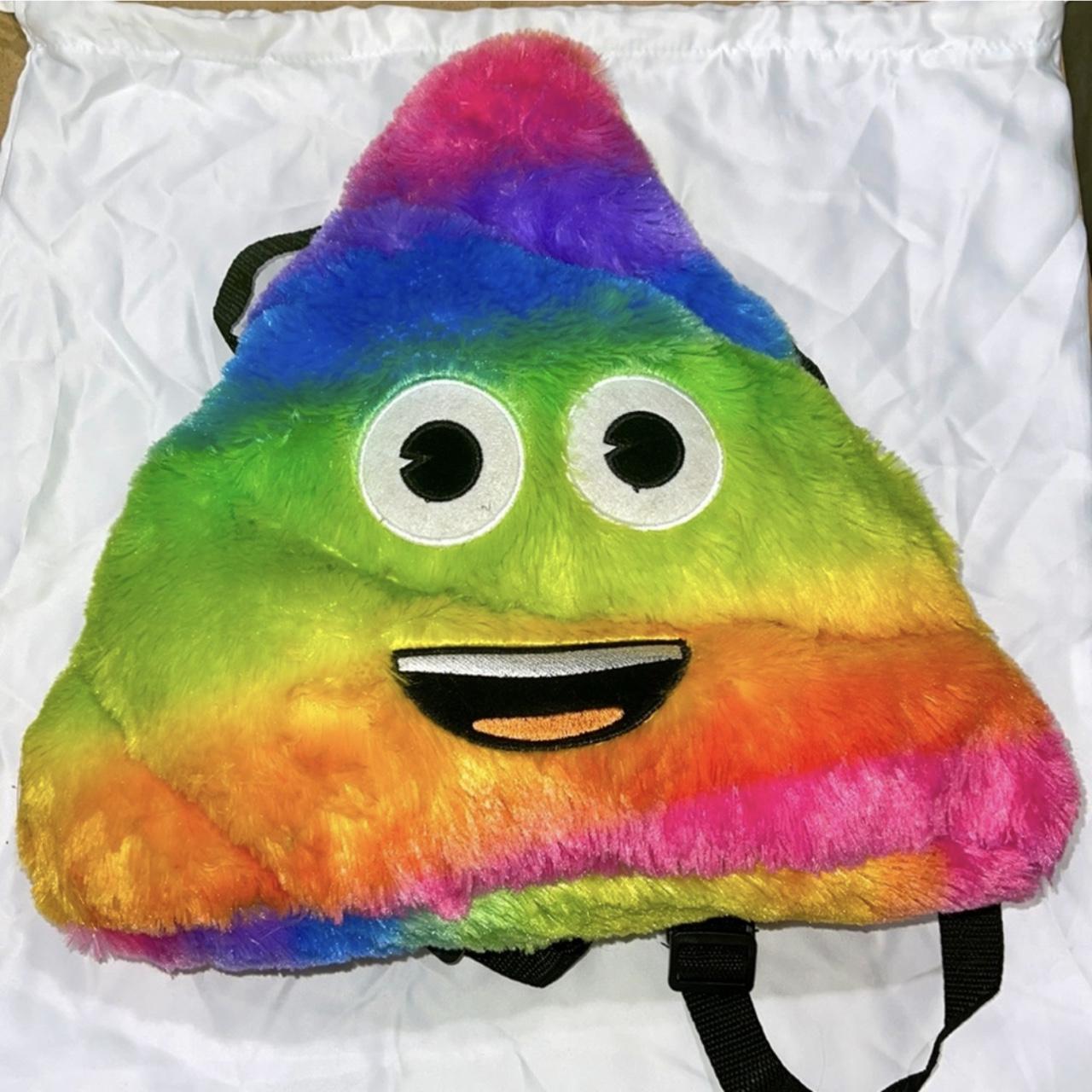 rainbow poop emoji backpack Measurements 15” x... Depop