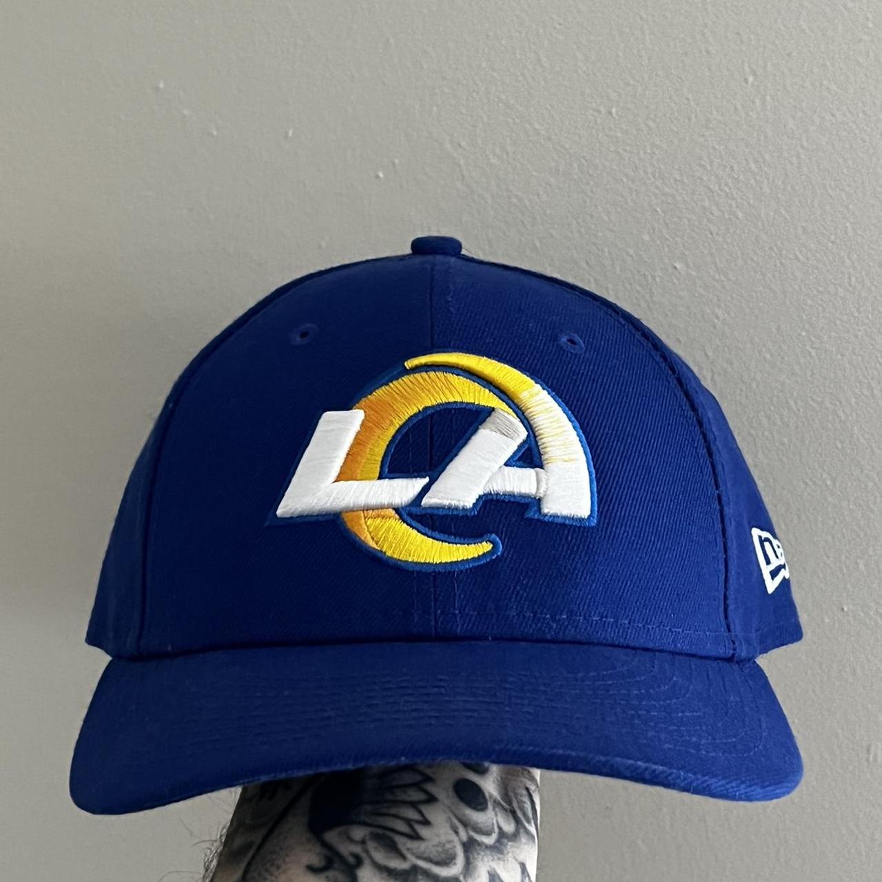 Los Angeles Rams New Era Fitted Hat Size 7 Black - Depop