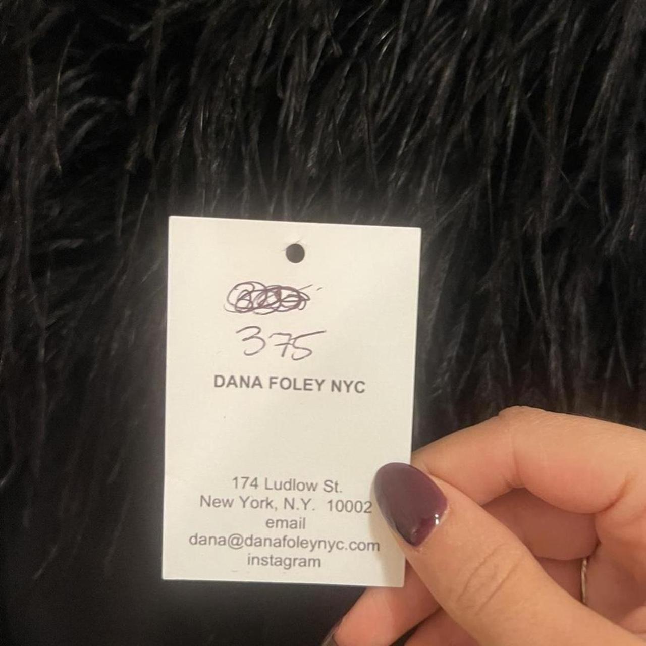 Dana Foley Feather Dress - Black
