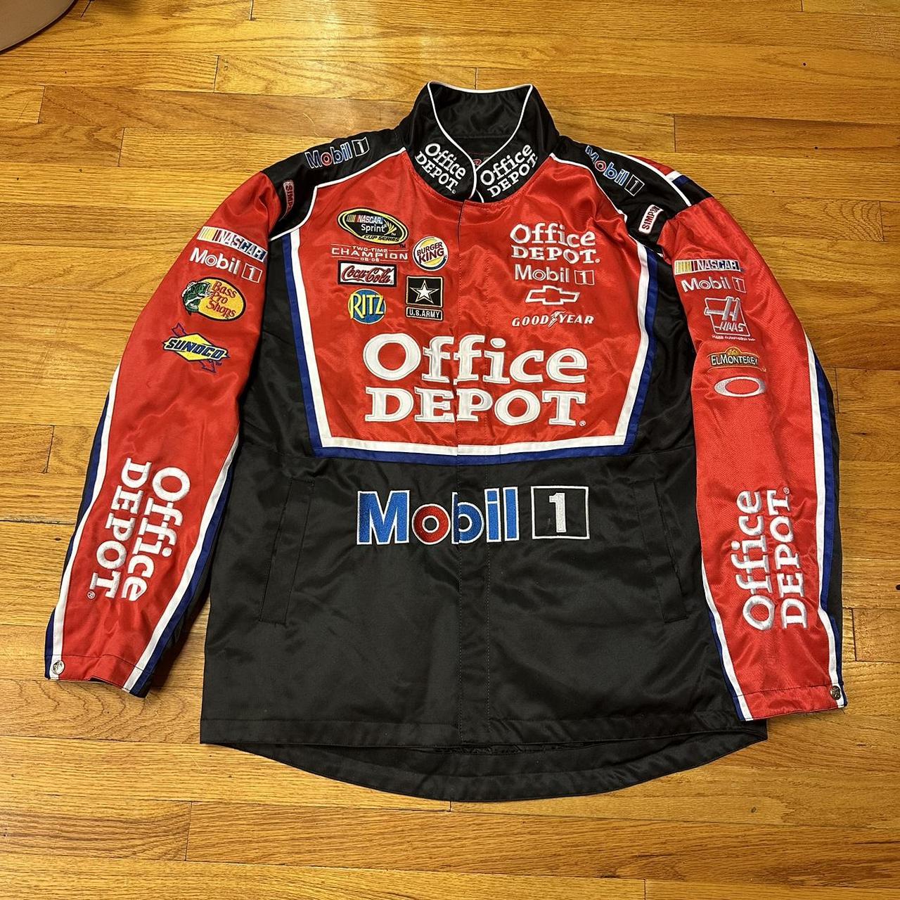 VTG Y2K NASCAR Chase Authentics Satin Jacket Size Depop