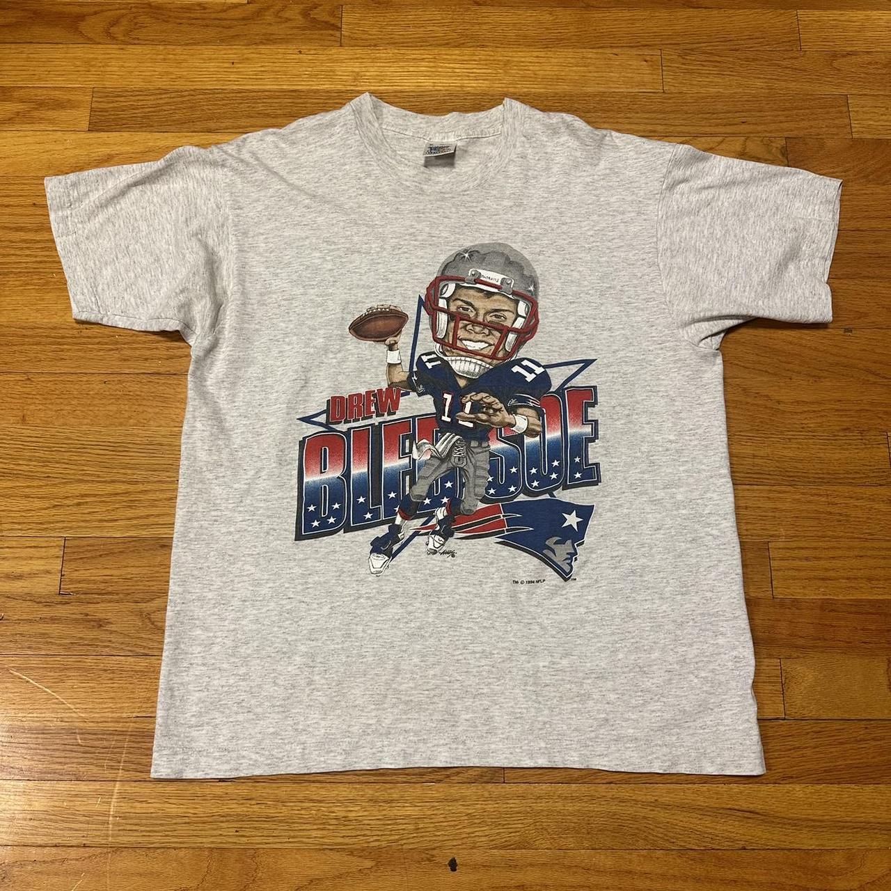 DREW BLEDSOE NEW ENGLAND PATRIOTS VINTAGE 1990'S LOGO 7 JERSEY