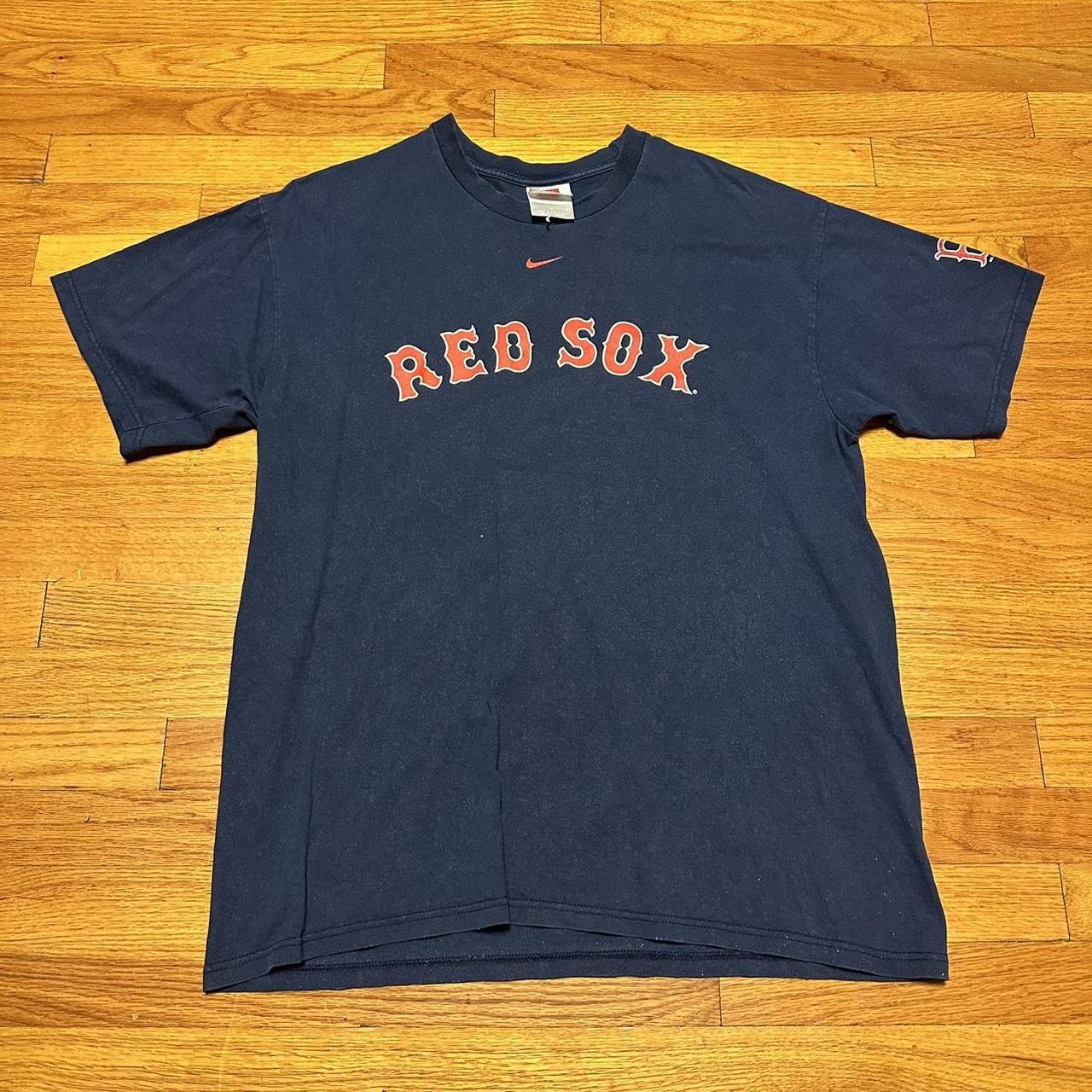 vtg y2k NIKE TEAM Boston Red Sox embroidered center - Depop