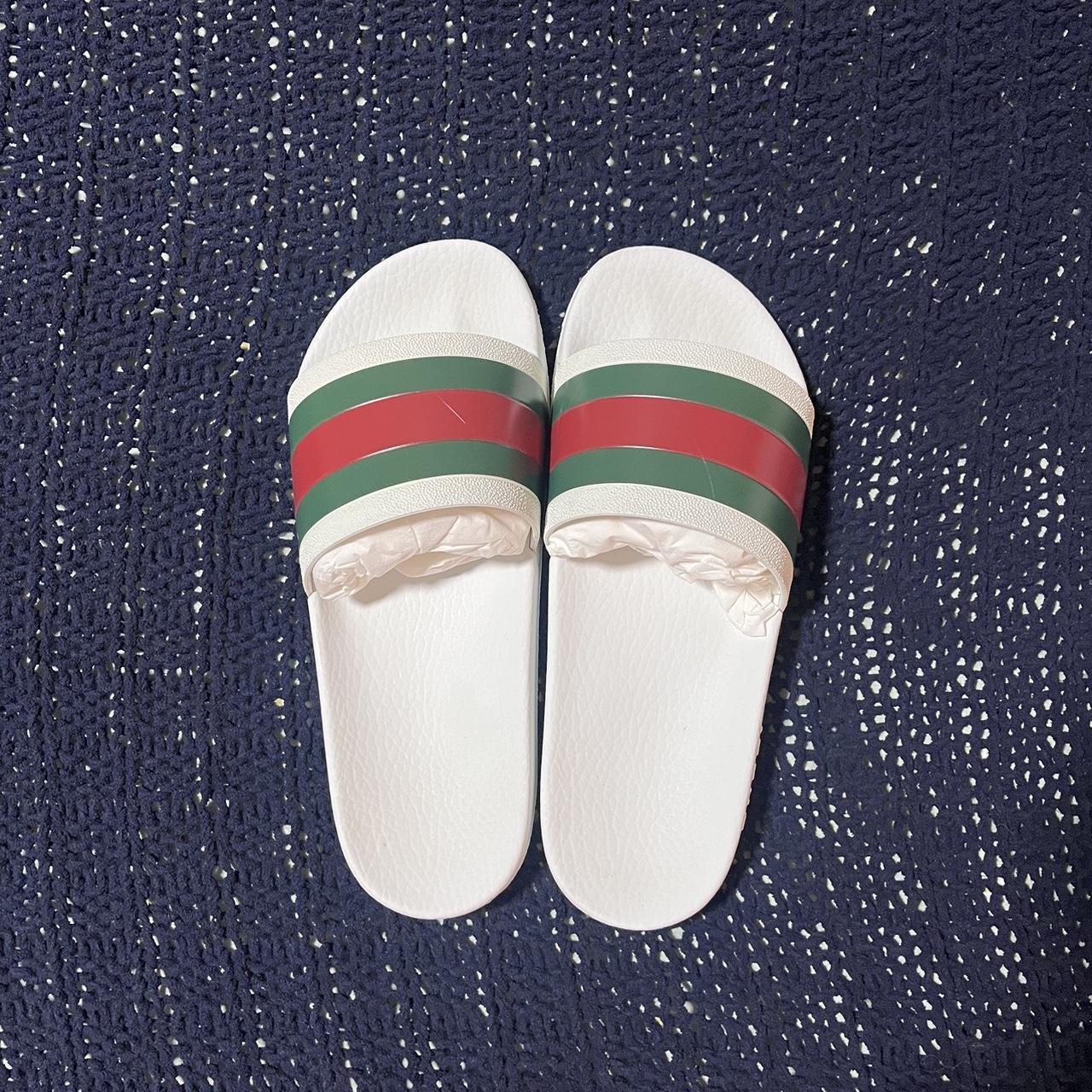 Gucci Slides Size 9! gucci slides goodcondition Depop