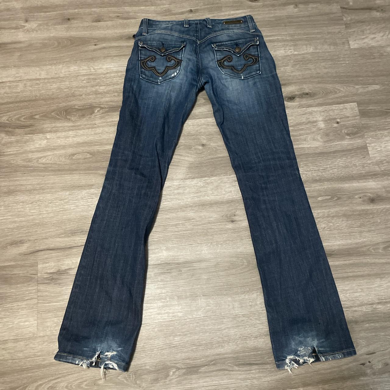 Rerock For Express Bootcut Low Rise Jeans Size 2 Depop