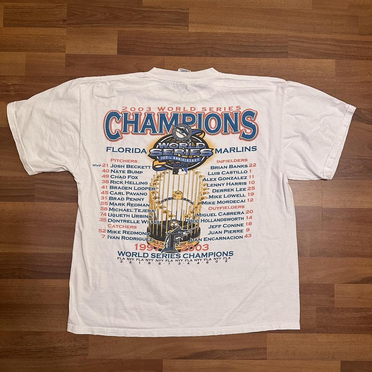 03' Florida Marlins World Series Champions Vintage T-Shirt