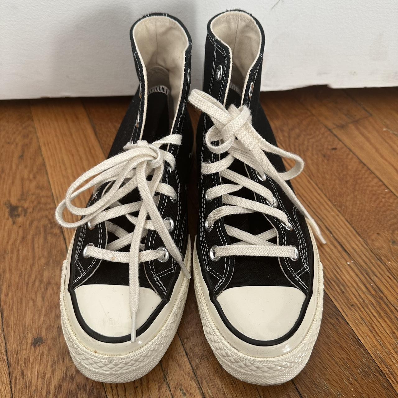 Womens black hotsell converse sale