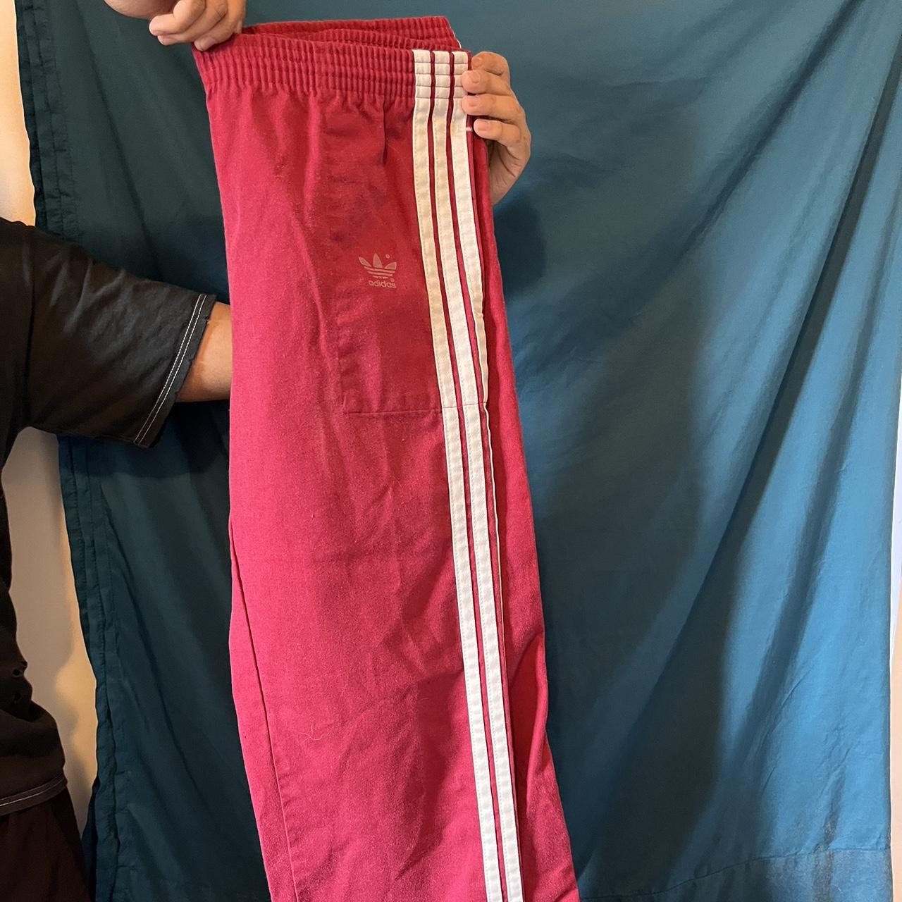 Adidas Men's Red Joggers-tracksuits | Depop