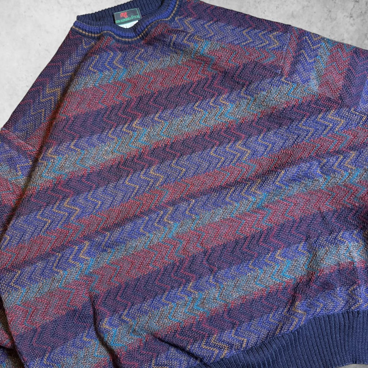 Abercrombie & Fitch Men's Sweater - Multi/Blue - … - image 4
