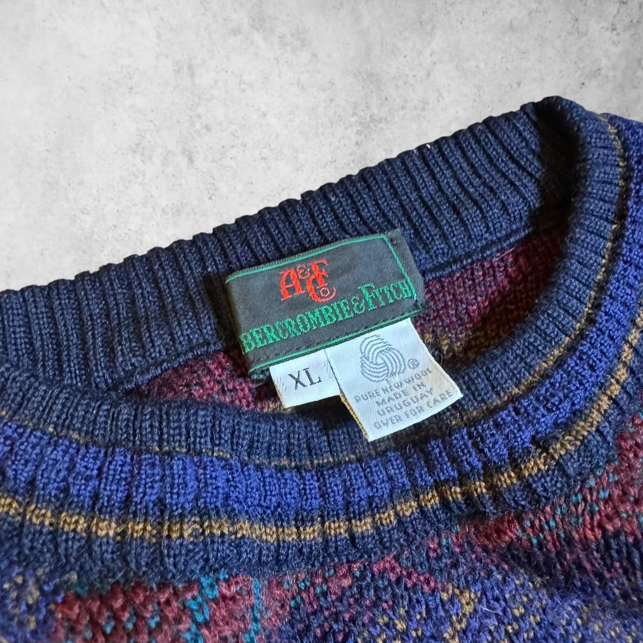 Abercrombie & Fitch Men's Sweater - Multi/Blue - … - image 5