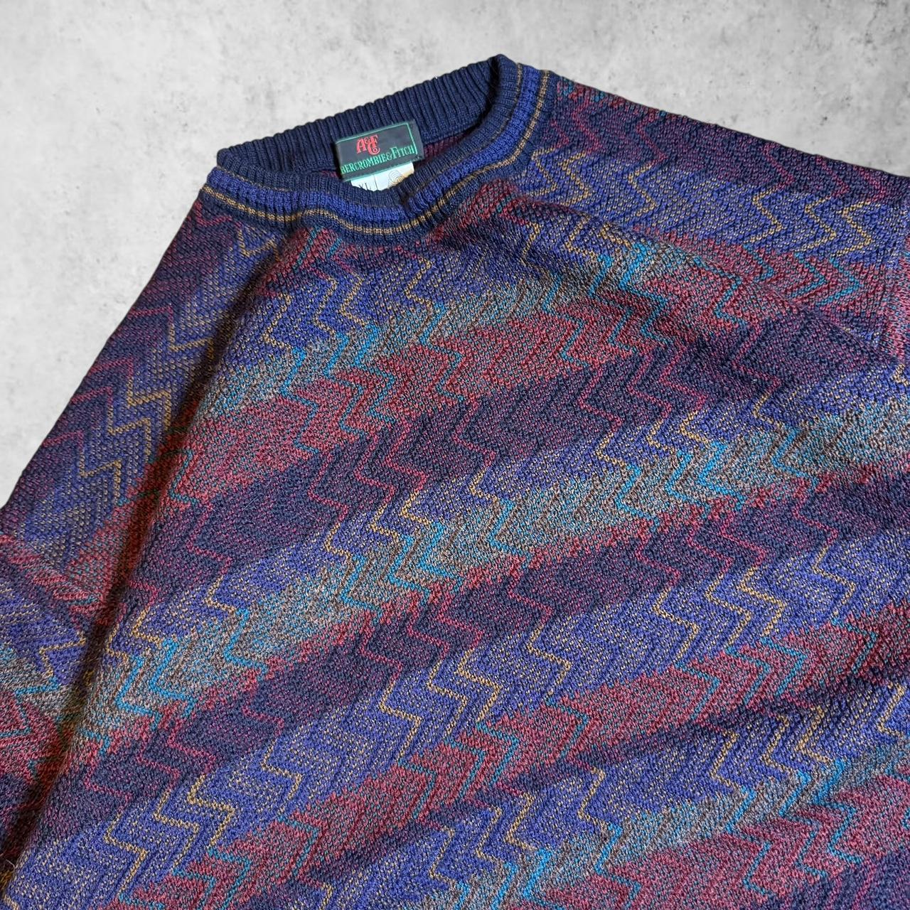 Abercrombie & Fitch Men's Sweater - Multi/Blue - … - image 3