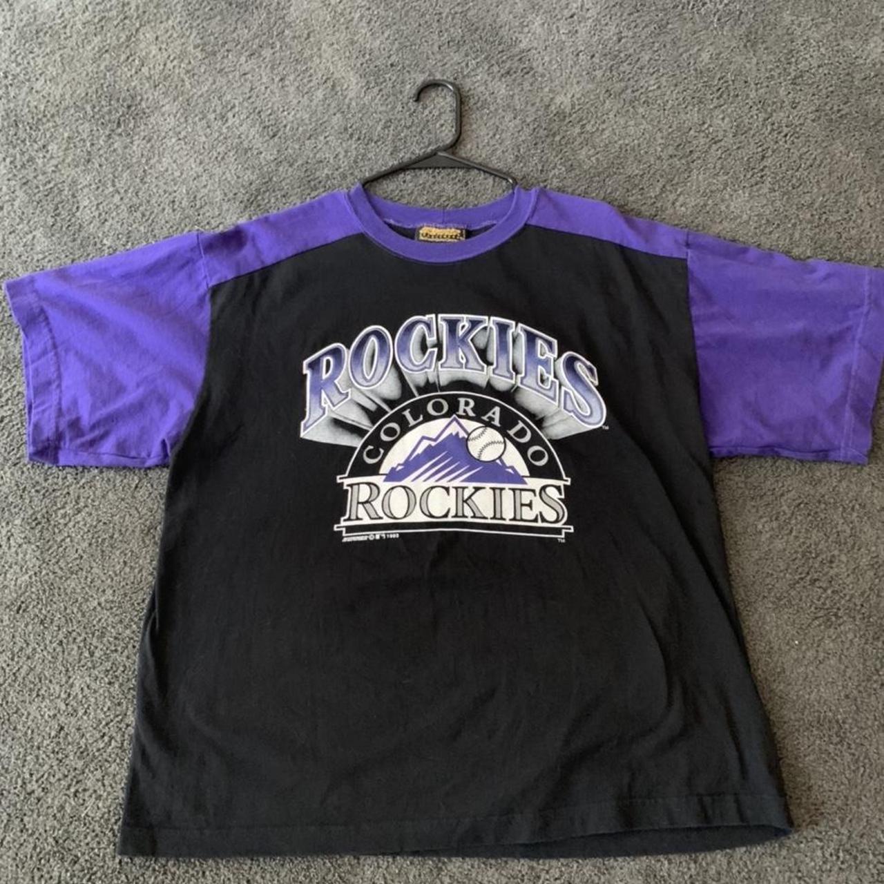 Purple Colorado Rockies baseball tee ⚾️ 9/10 - Depop